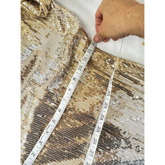 As u Wish Gold Sequin bodycon dress size small - Picture 7 of 9